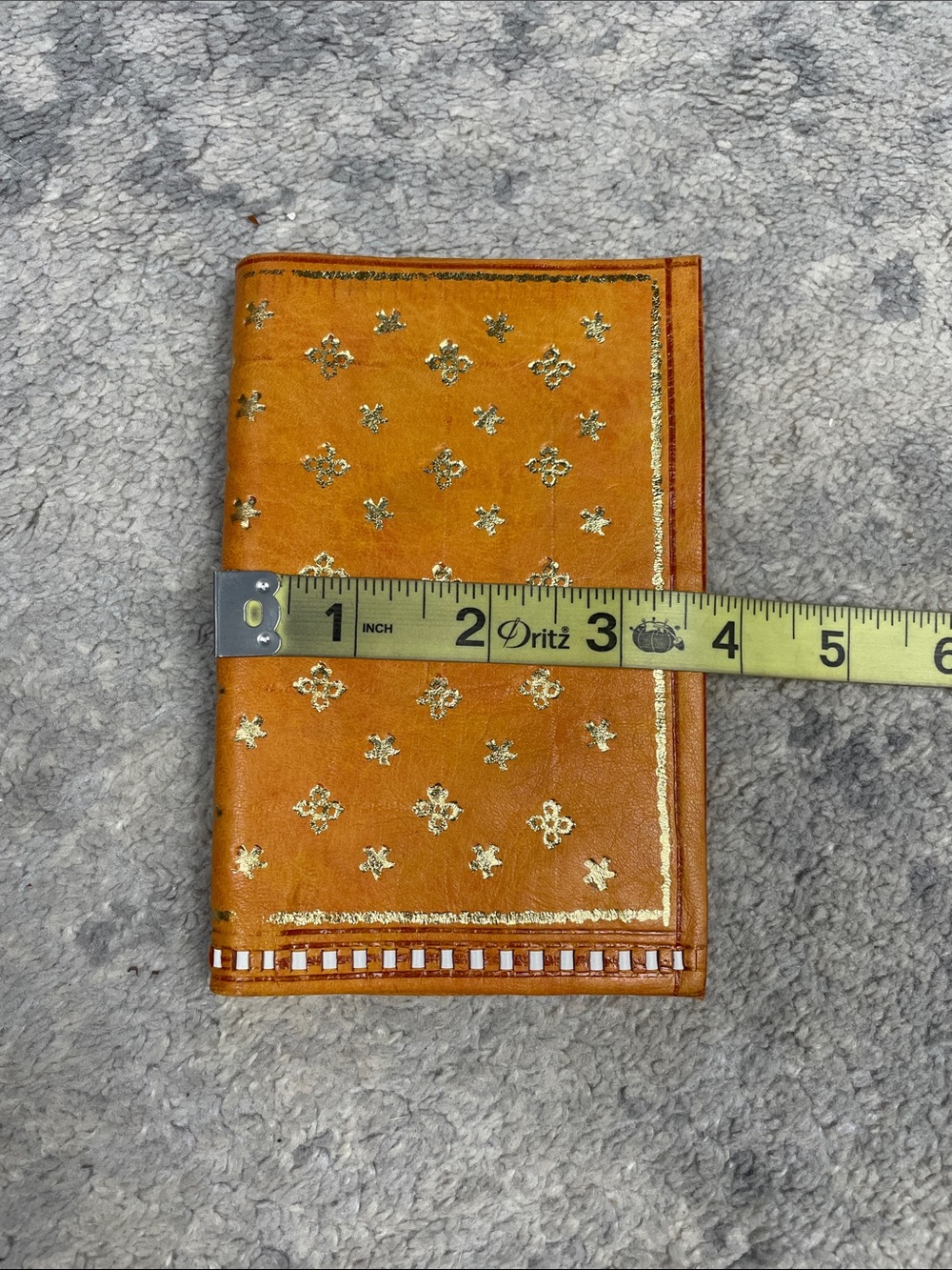 Vintage Leather Bifold 22 Carats Florentine Wallet Bohemian - Picture 10 of 12
